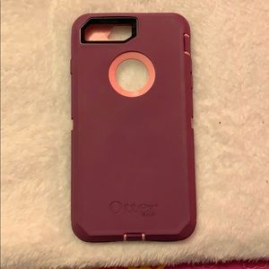 Purple and pink otter box